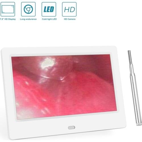 5MP Super HD 7 Inch Monitor Earscope Cleaner Ear Wax Removal USB Otoscope Earpick Endoscope Camera