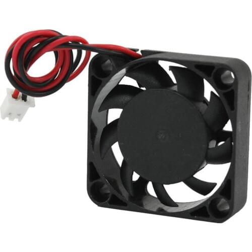 DC 12V 0.10A 2 Wire Brushless Cooling Fan Black 40mmx40mmx10mm 2 Pcs