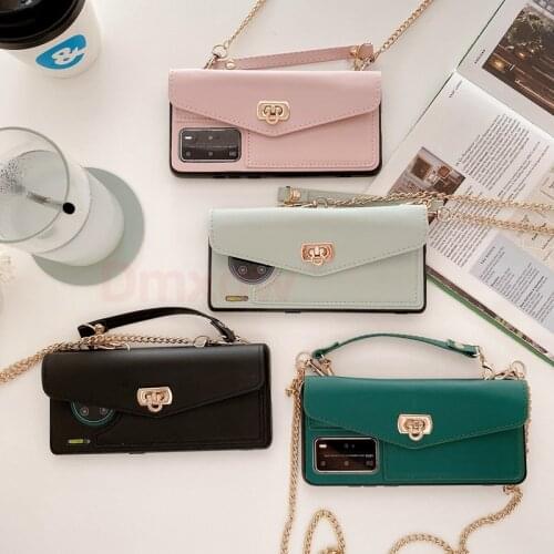 For Huawei P40 P30 Pro Mate 30 Pro Nova 7 Pro 7 SE 6 5 case messenger bag mobile phone bag with lanyard mobile phone cover