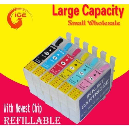 Chinamade R270 R290 ink Cartridge for EPSON R270 R290 RX615 TX700 TX800 TX710W TX650 Printer T0821 82N ink cartridge