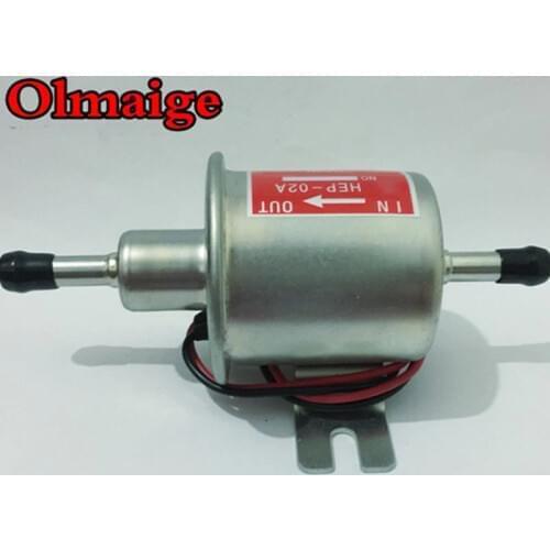 High Quality Diesel Petrol Gasoline Low Pressure 12v electric fuel pump HEP-02A 8mm Pipes Car Boat carburetor motorcycle ATV