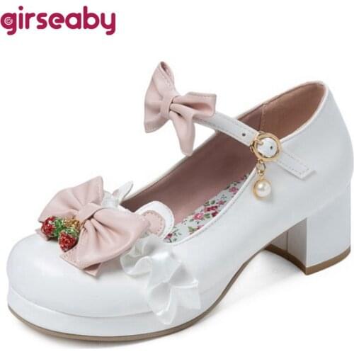 Обувь на среднем каблуке Girseaby China At AliExpress