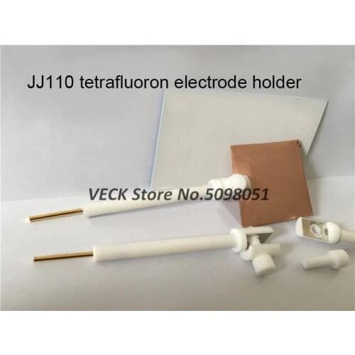 JJ110 Platinum Plate Electrode Holder Tetrafluoroplatin Multi-purpose Electrode Holder Working Electrode Holder Corrosion Resist