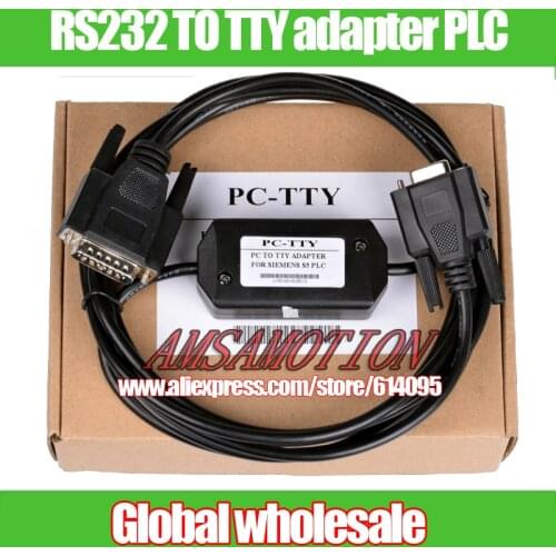 1pcs RS232 TO TTY adapter PLC Programming Cable For S5 PC-TTY pc tty 6ES5734-1BD20