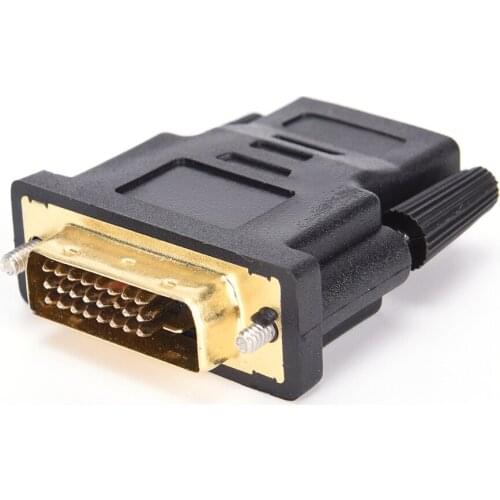 DVI 24+1 Male To HDMI Female Converter Gold Plated Adapter 1080P For HDTV LCD DVI-D