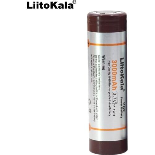 Liitokala new original for 18650HG2 3000mAh 3.6V 18650 lithium continuous discharge 20A dedicated electronic battery