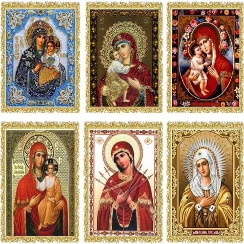 New Saint Sergius of Diamond Mosaic Religion woman DIY 5D Diamond Embroidery Classic Craft Crystal Bead Drill Orthodox fc128