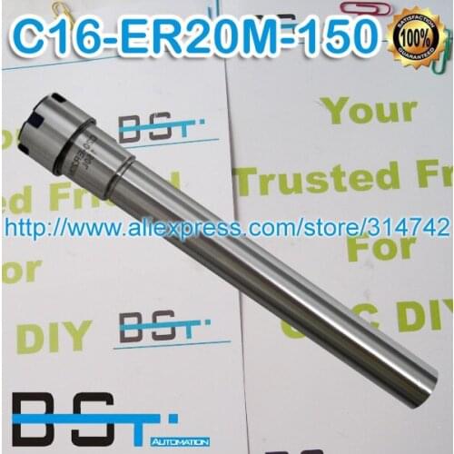 New C16 ER20M 150L Straight Collet Chuck holder CNC Machine tool 150mm extension chuck for ER20