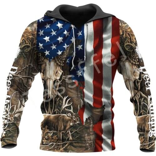 Tessffel Boar Hunter US Flag 3D All Over Printed New Mens Sweatshirt Harajuku Zipper Hoodie Casual Unisex Jacket Pullover S-8