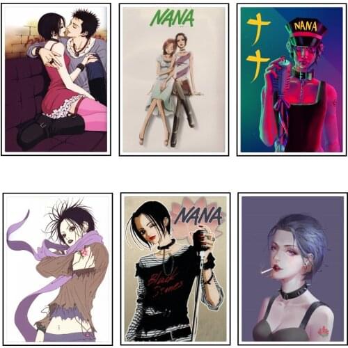 NANA Anime Posters White Coated Paper Prints High Definition Clear Image Livingroom Bedroom Bar Decoration Home Art Brand