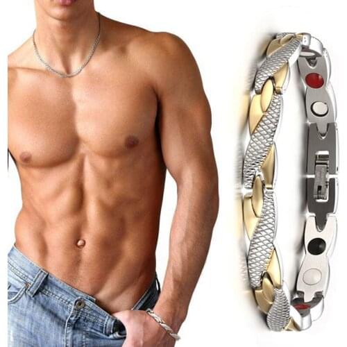 Slimming Products Slimming Bracelet Magnetic therapy Fashionable Jewelry Man Woman Golden Link Chain Weight Loss Bracelet Health