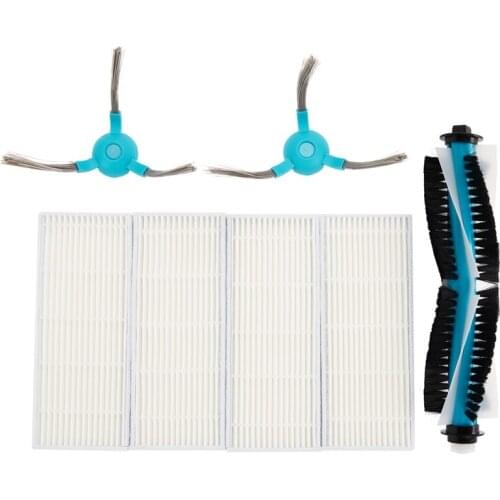 Robot Vacuum Cleaner Filter Main Brush Side Brushes Mop for Conga 1390 1290 Series Robotic Vacuum Cleaner Parts Accessories