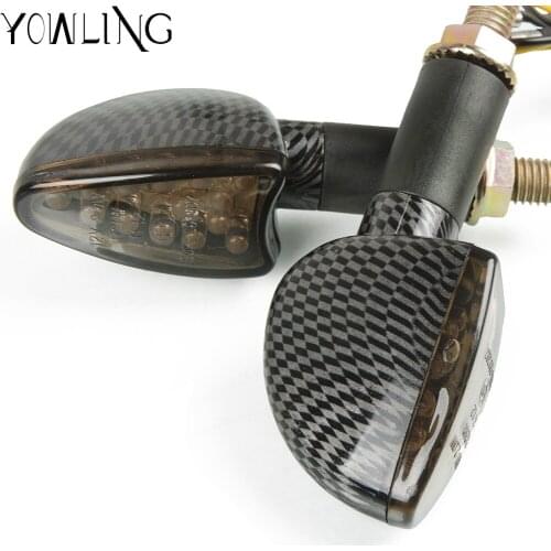 Turn Signals Motorcycle Led Blinker Indicator Bendable Signal lights Yellow Tail Brake Light 12 LED FOR YAMAHA MT03 YZFR25 YZFR3