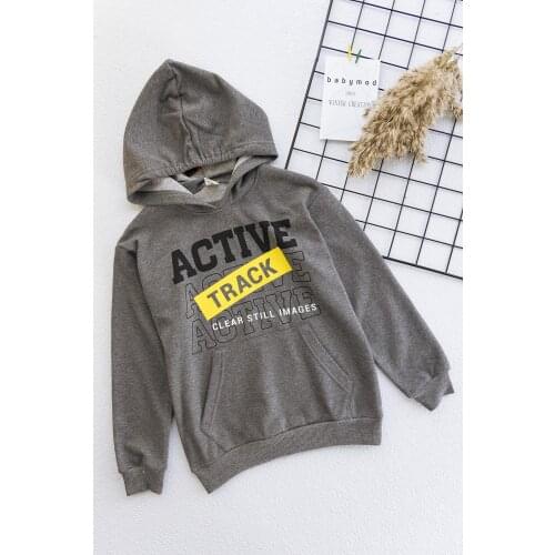 Kangaroo Pocket Hooded Boy Sweatshirts