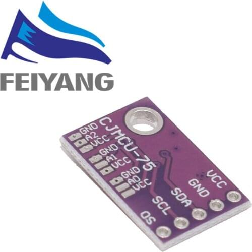 10PCS LM75 CJMCU-75 Sensor Module Temperature Sensor High Speed I2C IIC Interface High Precision LM75A