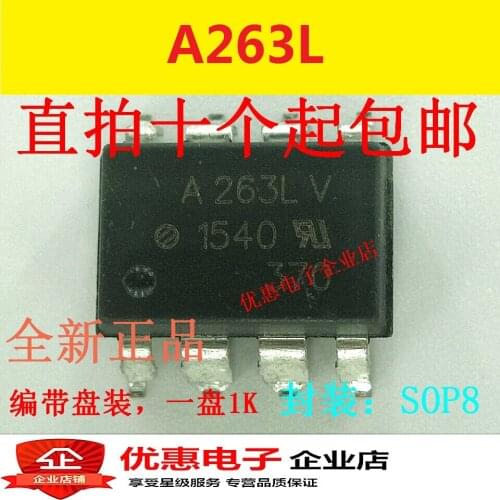 10PCS New original HCPL-263L ACPL-A263L patch SOP-8 A263L