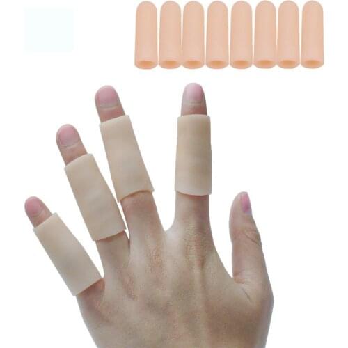 20Pcs Silicone Gel Tubes Finger Little Toe Protector Corn Blister Protect Pain Relief Sleeve Cover Toe Separators Foot Care Tool