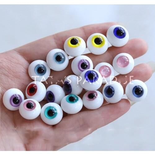 3 pairs/lot 1/8 1/6 1/4 1/3 BJD Glass Eyeball Doll Make Up Accessories For SD YOSD MSD SD13 SSDF 8mm-16mm Random Color C0979