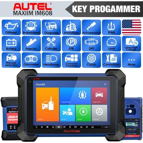 Autel MaxiIM IM608 Advanced Key Programming Tool 2021 New Model with IMMO & Key Programmer XP400 & J2534 & 30+Services