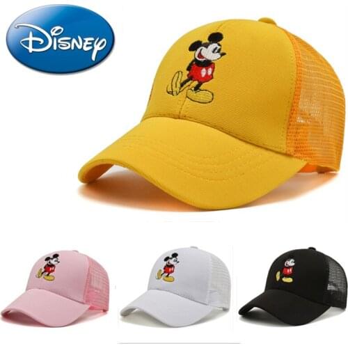Disney Mickey Children Hat Cute Cartoon Fashion Baseball Hat Breathable Girls Boys Kids Adjustable Summer Hats Shipping Free