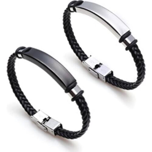 Genuine Leather Bracelet Layer Black/Silver Color Special Jewelry For Men/Women Gift Charm Handmade Multilayer Classic New