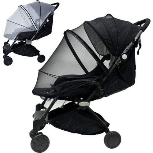 Universal Baby Stroller Mosquito Net Insect Cover 133*122cm Bigger Newborn Toddler Infant Crip Netting Pushchair Safe Mesh Buggy