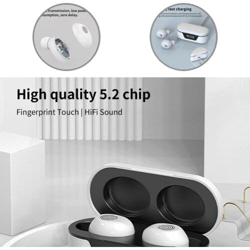 Non-delayed Digital Display Bluetooth-compatible5.2 Noise Cancelling Gaming Earbud for Playing Games