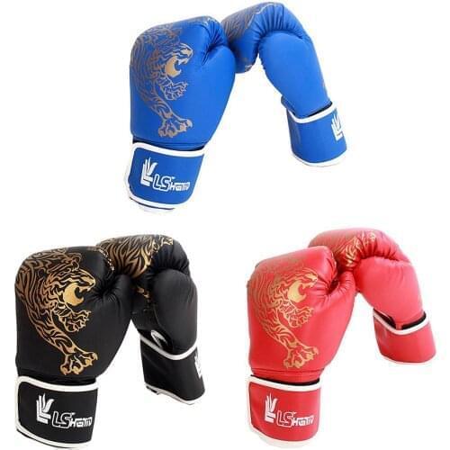 Kids PU Leather Flame Sandas Glove Children Boxing Gloves Children Taekwondo Combat Gloves Sandbags Boxing Training Glove