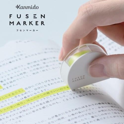 1Pc Japan Kanmido fluorescent labeling memo stickers FUSEN MARKER tearable labeling stickers