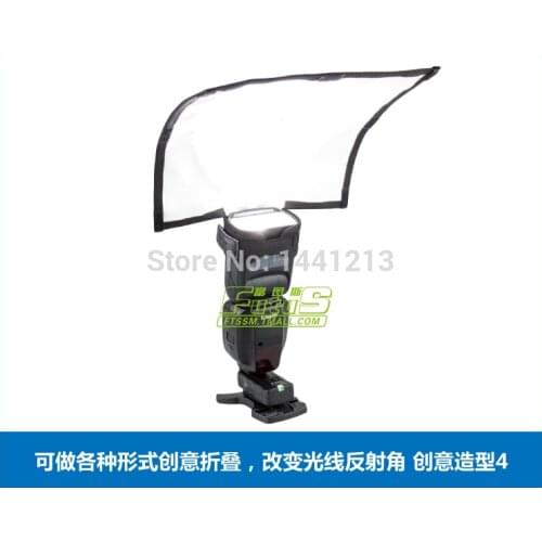 Bendable Bounce Flash Reflector Diffuser Bender Softbox For 580EX II YongNuo YN-560 II III YN-568 550EX430EX SB-800 SB-600