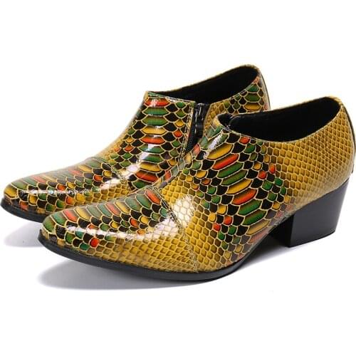 Zapatos alligator shoes for men mens high heels Zipper oxfords men dress office shoes luxury brand zapatillas hombre mens shoes