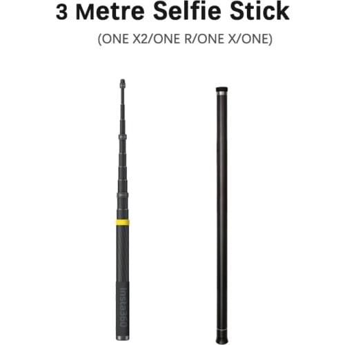 Insta360 3 Metre Extended Edition Invisible Selfie Stick Action 4K Camera Accessories Carbon Fiber Handle for ONE X2/ONE R/ONE X