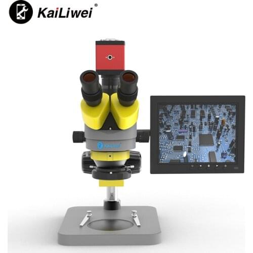 Full Set HD 1080P Industry Electronics Microscope Camera+LED Adjustable Ring Light+HD 38MP camera+8" LCD Display