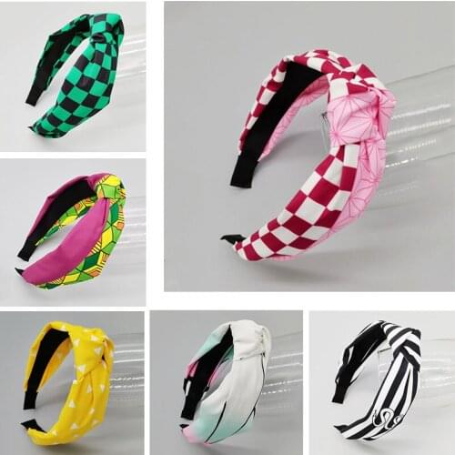 Anime Demon Slayer Cosplay Hairband Nezuko Zenitsu Tanjirou Makomo Tamayo Features Fashion Hair Accessories Gift