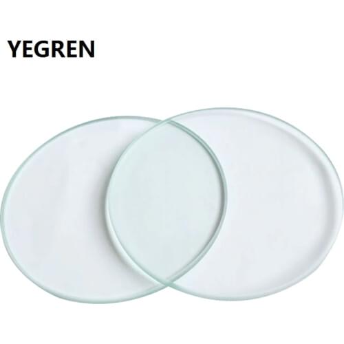 Diameter 95 mm 100 mm Transparent Working Board Clear Glass Working Stage Round Bottom Specimen Plate for Stereo Microscope
