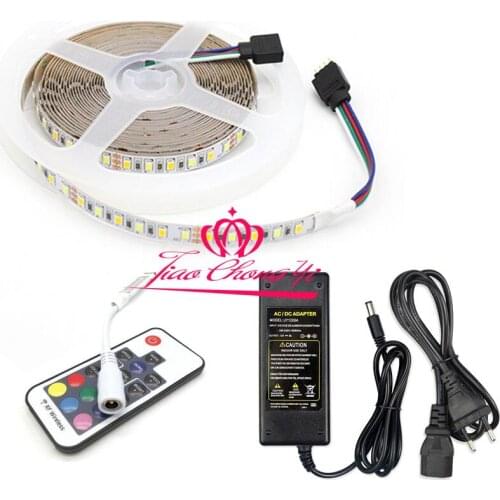 5M Double White +Warm White 2835 LED Strip light +17Key controller+12V power