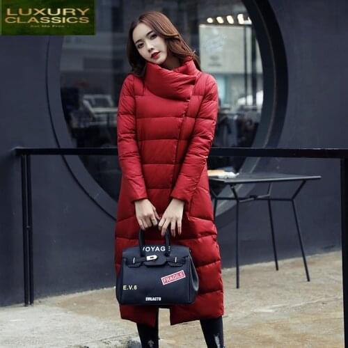 Thick Woman Jacket Winter Warm Down Cotton Jacket Women 2021 New Fashion Loose Long Coat Female Tops Abrigo Mujer LW634