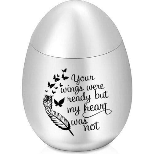 Stainless Steel Cremation Urns, Ashes Keepsake,Human/Pet Memorial Mini Urn Funeral Urn Pendant