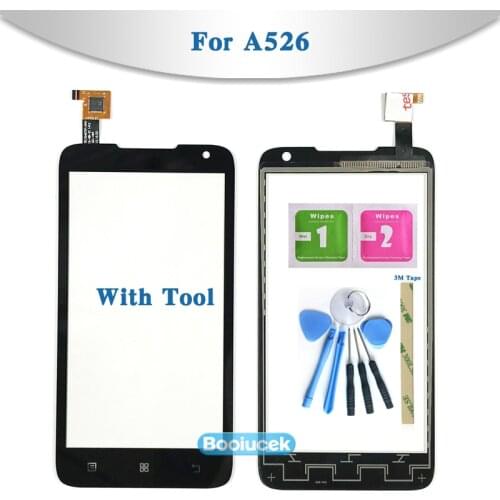 High Quality 4.5" For Lenovo A526 Touch Screen Digitizer Sensor Outer Glass Lens Panel Replacement