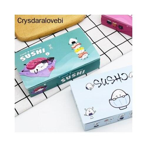 100PCS Disposable Sushi Box Rice Ball Paper Packing Box For Fast Food Shop Restaurant Sushi Box Packaging Thicken Supplier