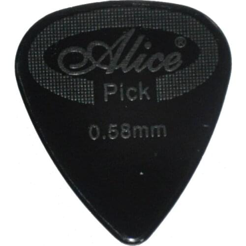 100pcs/pack Alice 0.58mm Projecting Nylon Guitar Picks Standard Plectra AP-100G