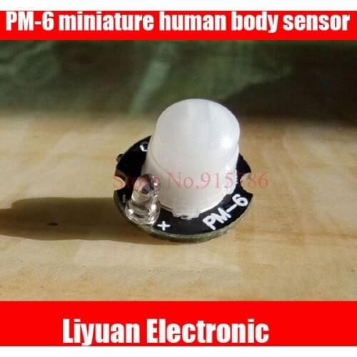 2pcs PM-6 miniature human body sensor / PIR Infrared Module Module / pyroelectric infrared sensor probe