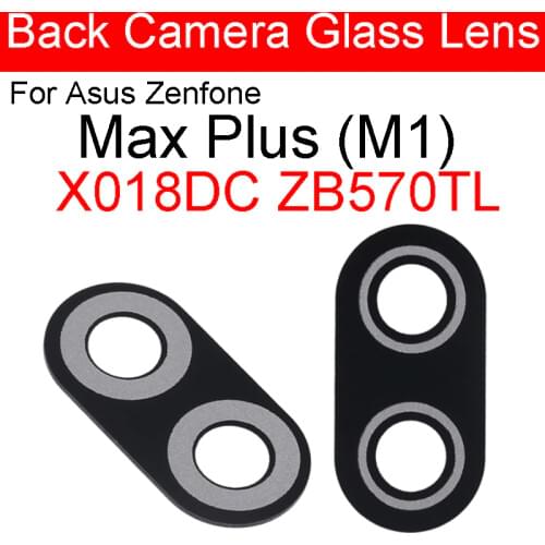2PCS Rear Back Camera Glass Lens With Sticker Glue For Asus Zenfone Max Plus ( M1 ) X018DC ZB570TL Replacement Part