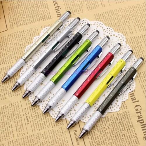 500pcs/lot Novel Multifunctional Screwdriver Ballpoint Pen Touch Screen Metal Gift Tool School office supplie stationery pens