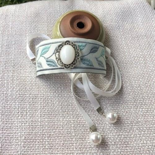 Anime Hair Accessories Crystal Crown Hanfu Clothing Warrior Headdress Swordsman Hairpiece With Ribbon Ancient Headwear