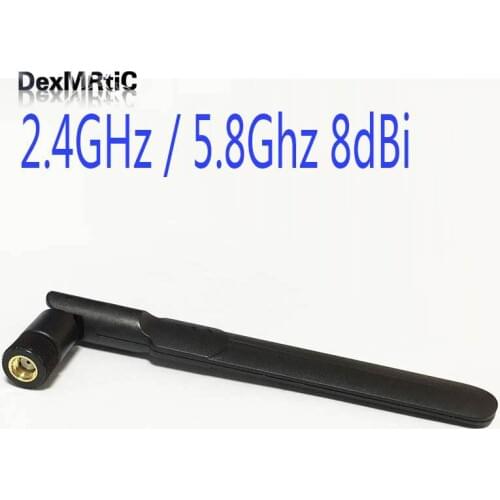 Wifi Antenna 2.4Ghz 5Ghz dual band 8dbi high gain with Omni RP-SMA connector oars flat NEW Wholesale