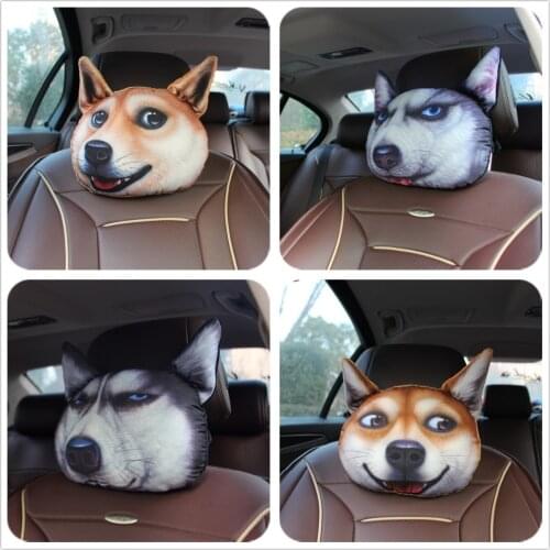 3D Creative Car Neck Pillow For Driving Comfortable Travel Pillow Neck Car Head Rest Car Neck Cushion With Adjustable Strap P35