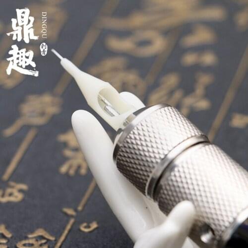 White 50pcs Plastic Disposable Tip Tattoo Nozzle Tips Cap for Traditional Tattoo Needle TG3125