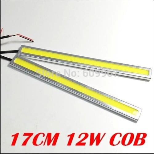 FreeShipping 12W COB DRL Chip New update LED cob Daytime Running Light 100% Waterproof Fog car lights
