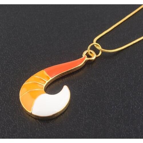 Fox Tail Pendant Necklace Alloy Enamel Charm Necklace Gold Color 2019 Snake Chain Necklace For Girls